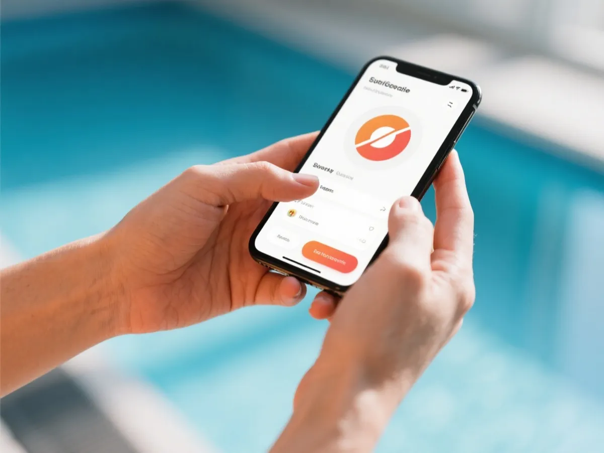 手機下載與使用情境示意圖